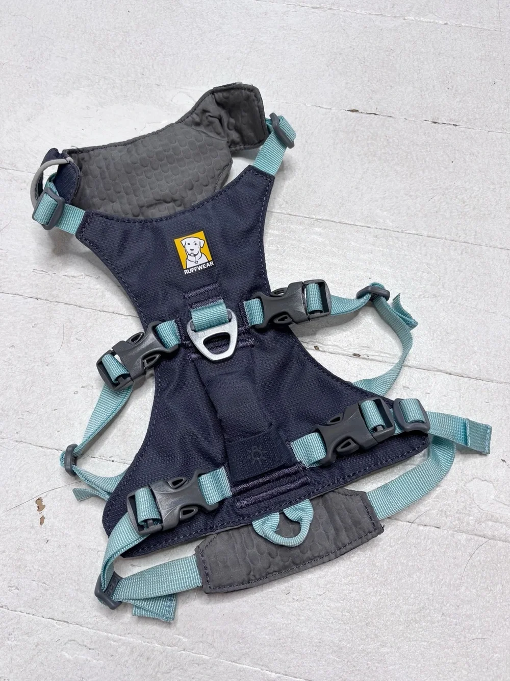 Ruffwear Flagline Dog Harness Basalt Grey Blue Size XXS EUC
